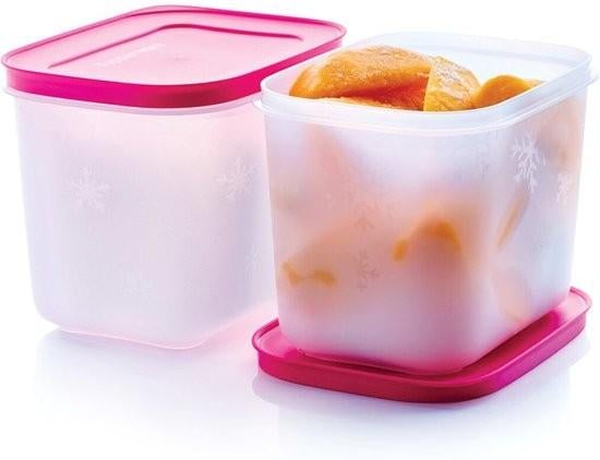 25% KORTING: Tupperware diepvriesdoos 1,1 L. Roze. Per stuk:, Tupperware, Blauw, Nieuw, Ophalen of Verzenden