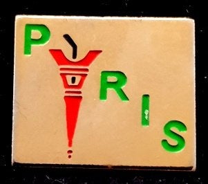 Paris pin- groen rood, Verzenden, Nieuw, Stad of Land, Speldje of Pin