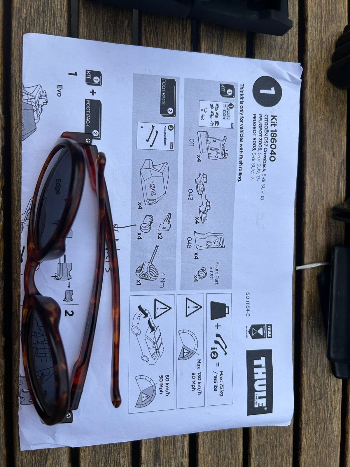 Thule Kit 186040 voor Evo Flush rail, Auto diversen, Dakdragers, Ophalen, Gebruikt