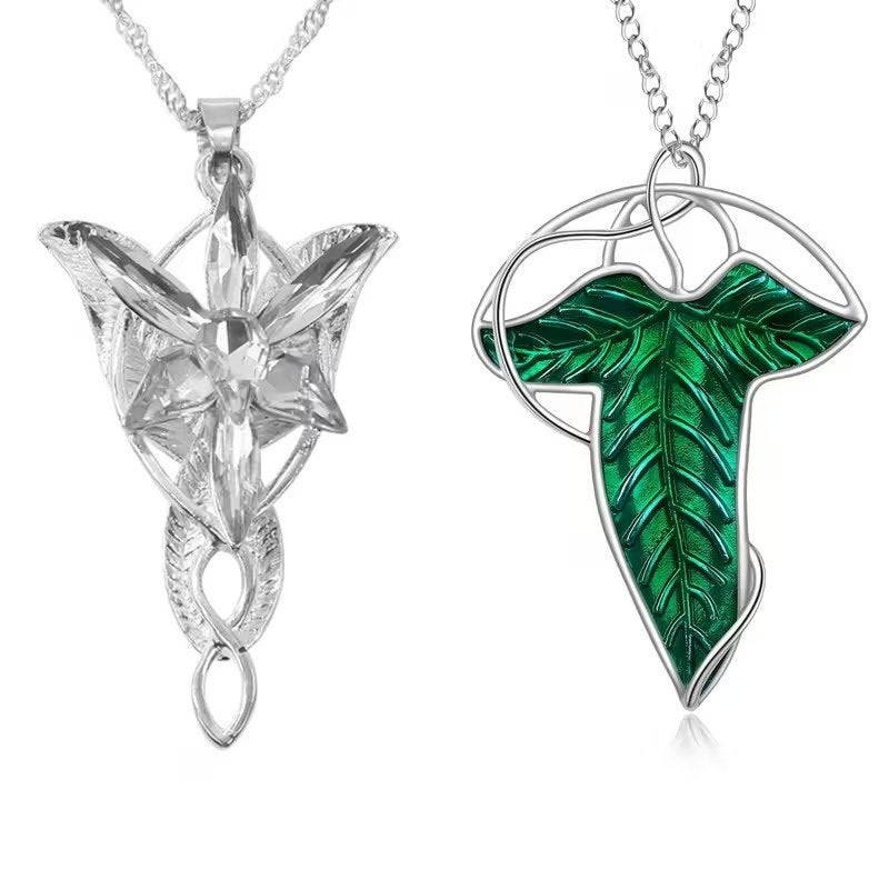 LOTR ARWEN STAR & LEAF Hanger/broche-spelt te koop, Ophalen of Verzenden, Nieuw, Sieraad