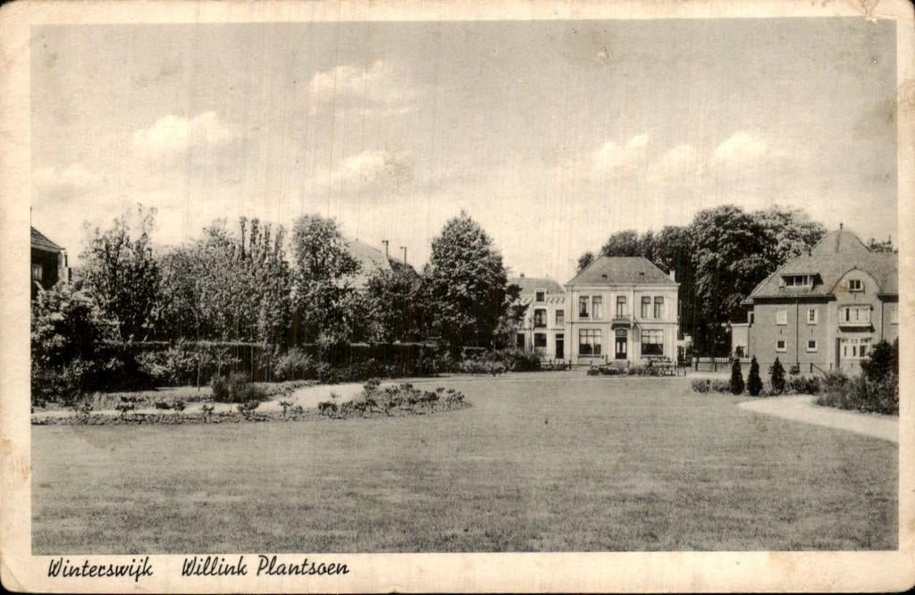 Winterswijk - Willink Plantsoen - Gezicht, Verzamelen, Ophalen of Verzenden, 1920 tot 1940, Ongelopen, Gelderland