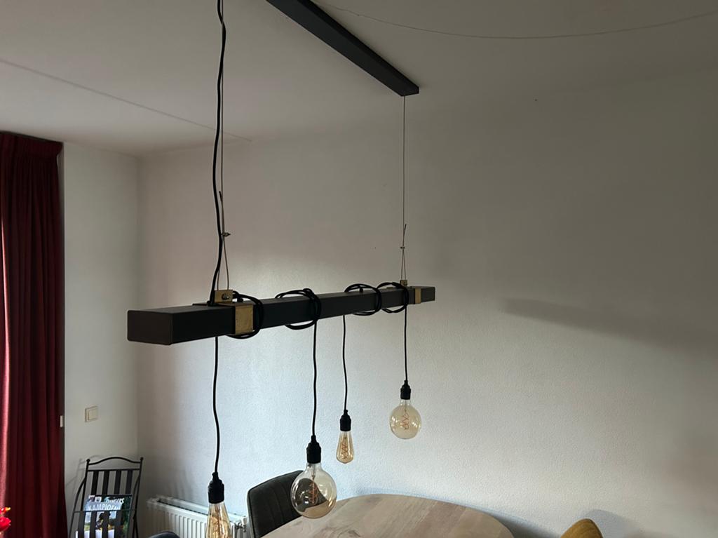 ZTaHL by Dijkos Hanglamp Staletti Zwart-staal, Ophalen, Gebruikt, Metaal, Minder dan 50 cm