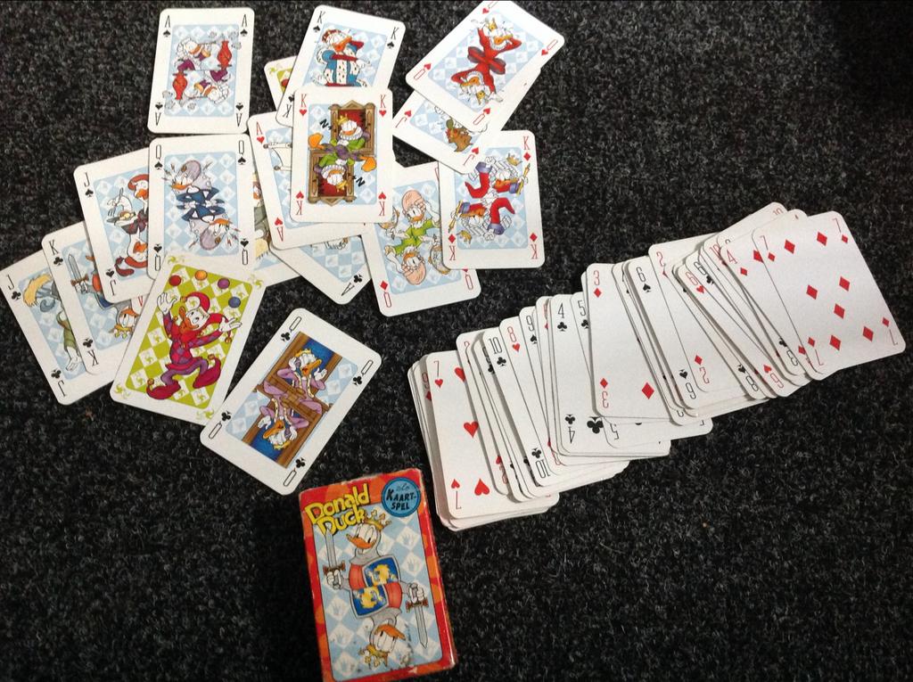 Donald Duck Kaartspel - Compleet met doosje, Een of twee spelers, Ophalen, Gebruikt