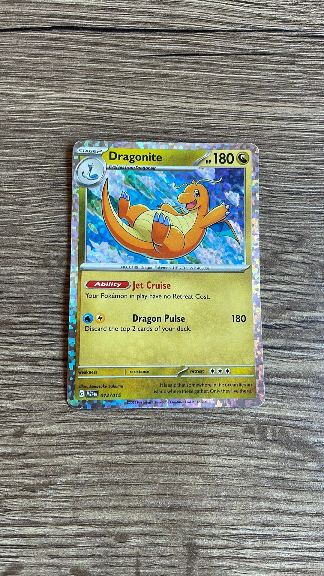 Dragonite pokemon kaart, Ophalen, Gebruikt, Losse kaart