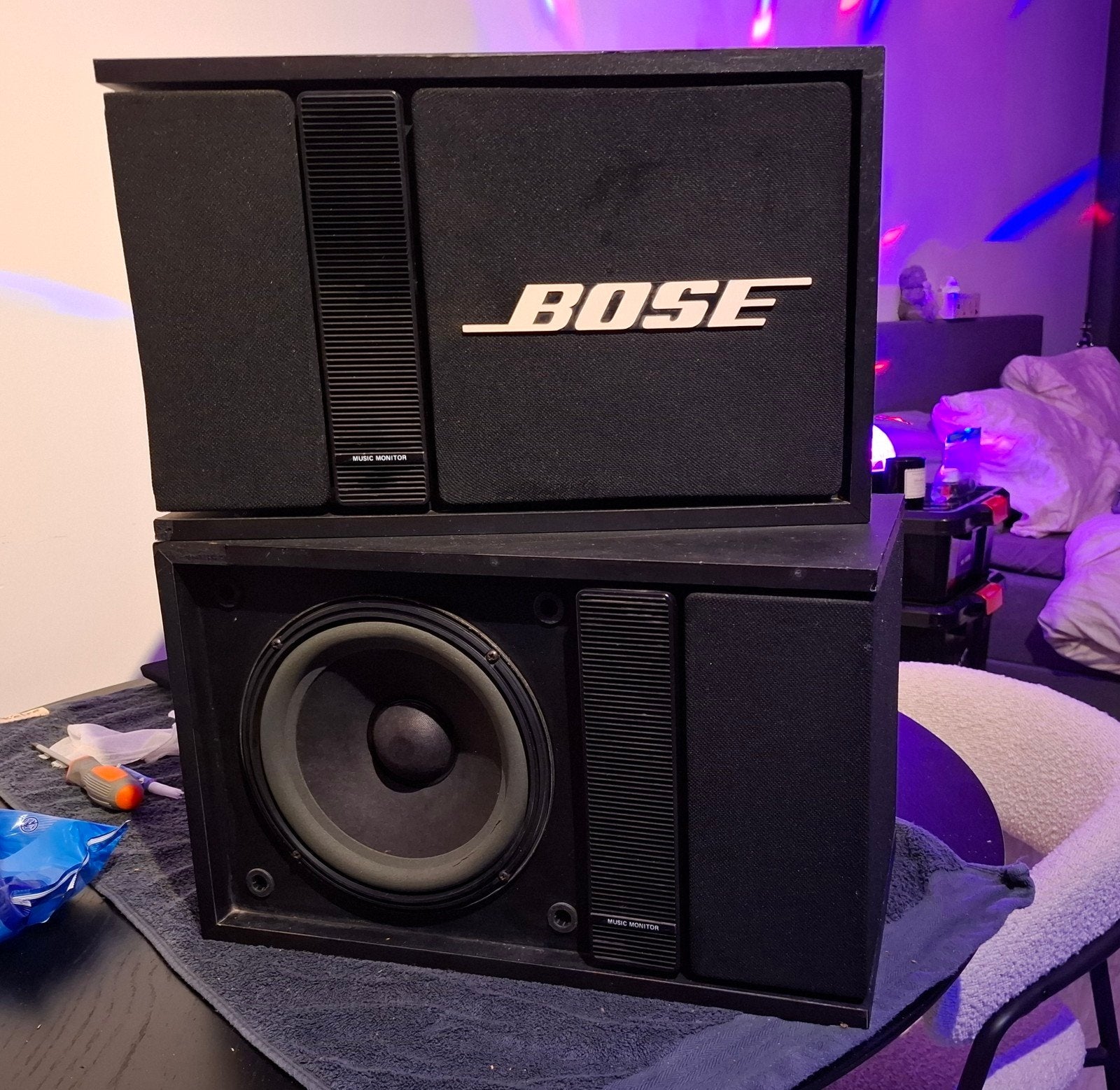 Bose 301 series 2 met groot bose logo, Ophalen, Stereo speakers, Gebruikt, 120 tot 150 watt