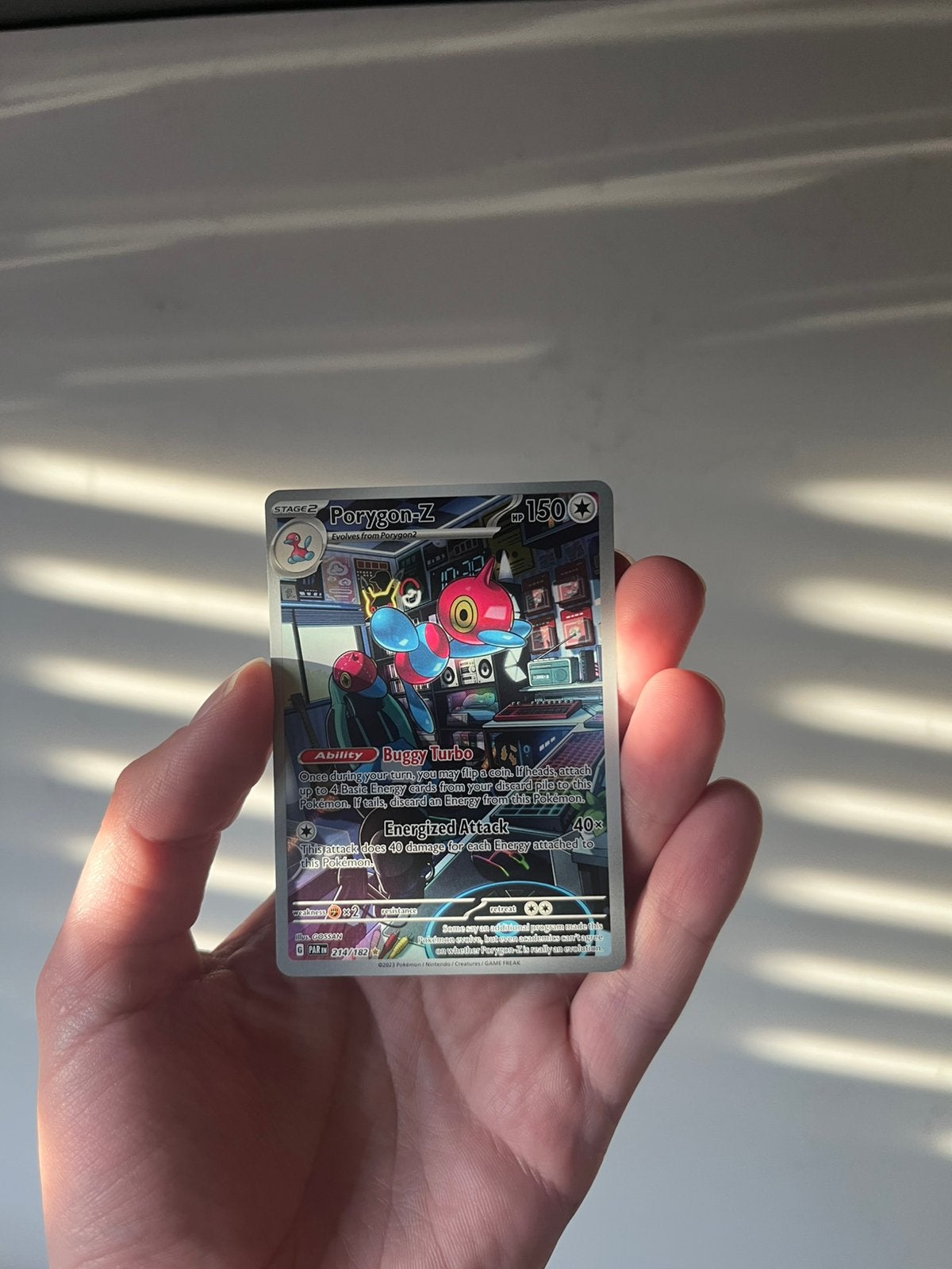 Porygon-Z Pokémon kaart (Full Art), Ophalen of Verzenden, Zo goed als nieuw, Losse kaart, Foil