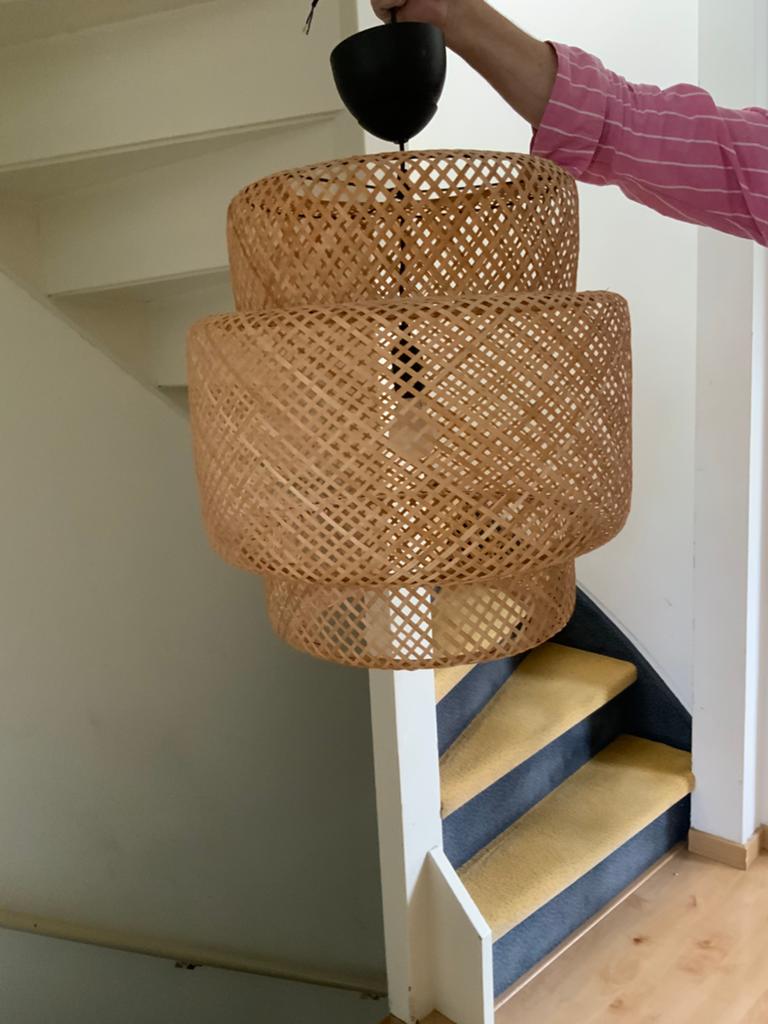 Ikea Hanglamp, Ophalen, Gebruikt, Beige, Rond