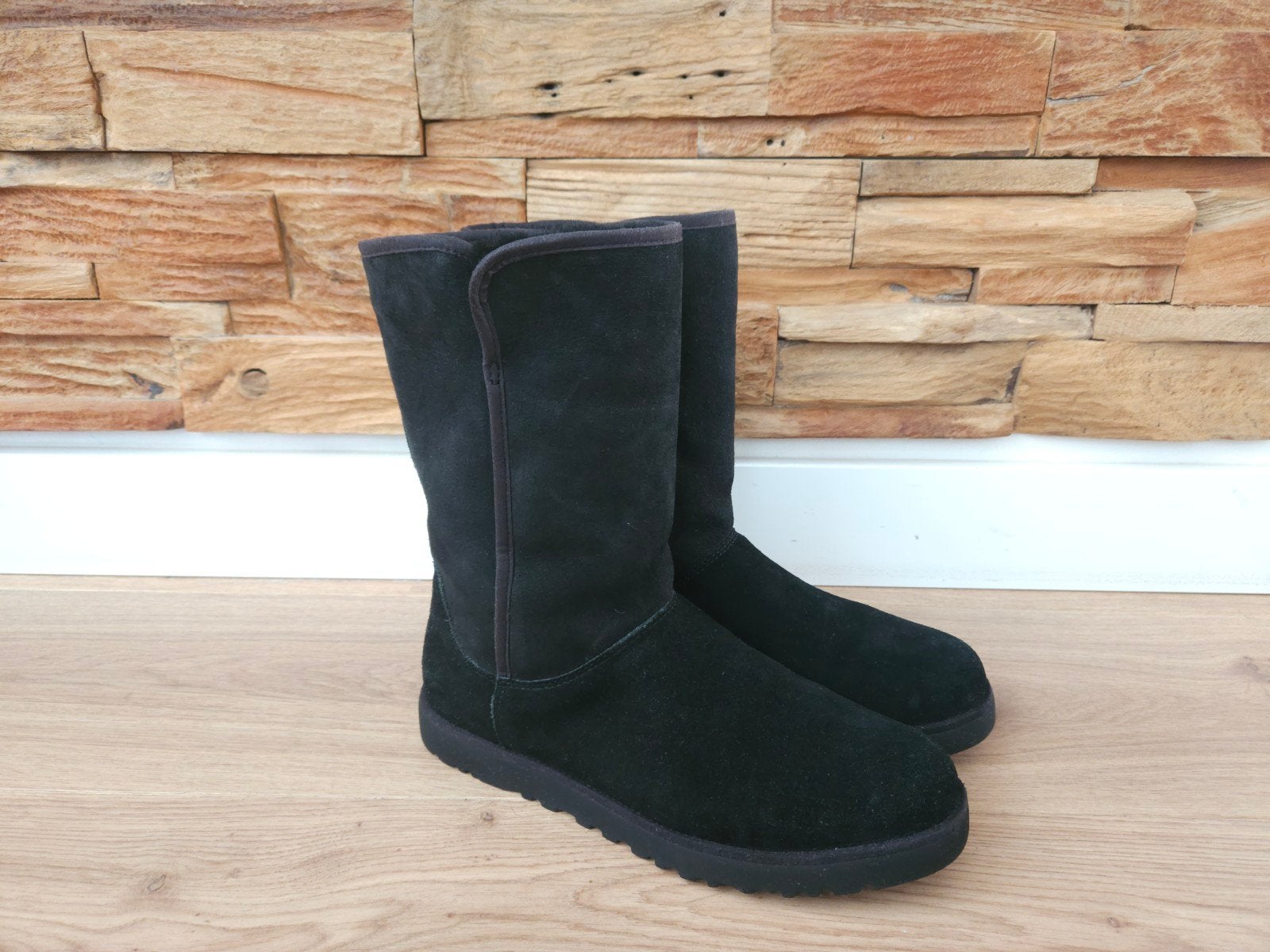Ugg Michelle maat 40 Uggs Boots laarzen laarsjes zwart ZGAN!, UGG, Zwart, Lage of Enkellaarzen, Ophalen of Verzenden