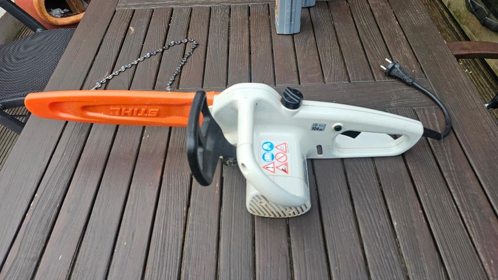 Stihl MSE140C kettingzaag elektrisch, Ophalen of Verzenden, Gebruikt, Overige soorten, STIHL