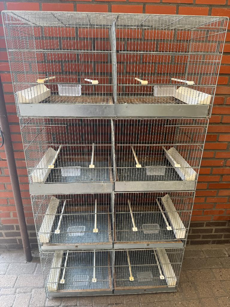 Draadkooien, Dieren en Toebehoren, Vogels | Hokken en Kooien, Ophalen, Gebruikt, Metaal, Vogelkooi