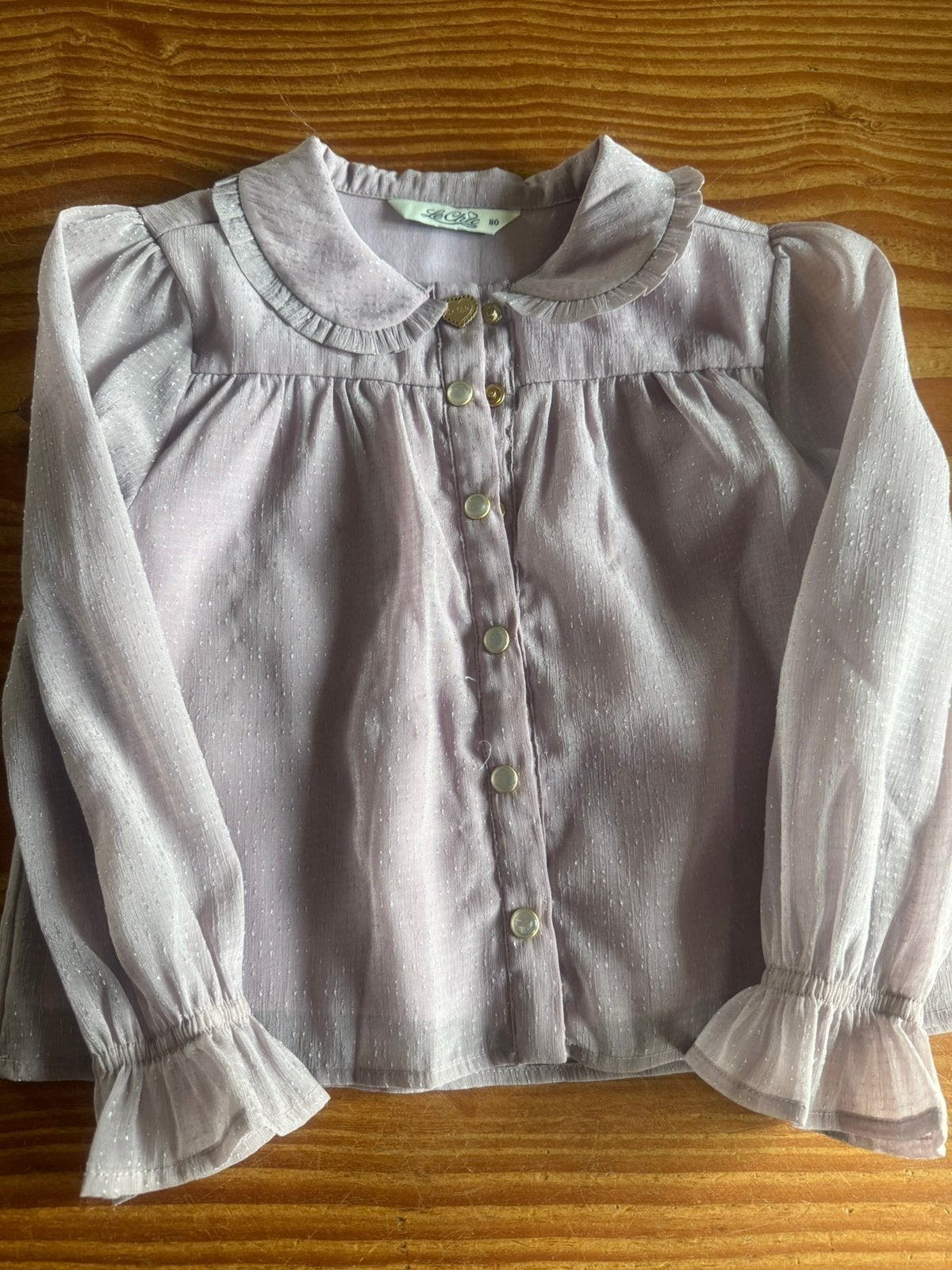 Lila bloesje Le Chic, Ophalen of Verzenden, Zo goed als nieuw, Meisje, Overhemd of Blouse
