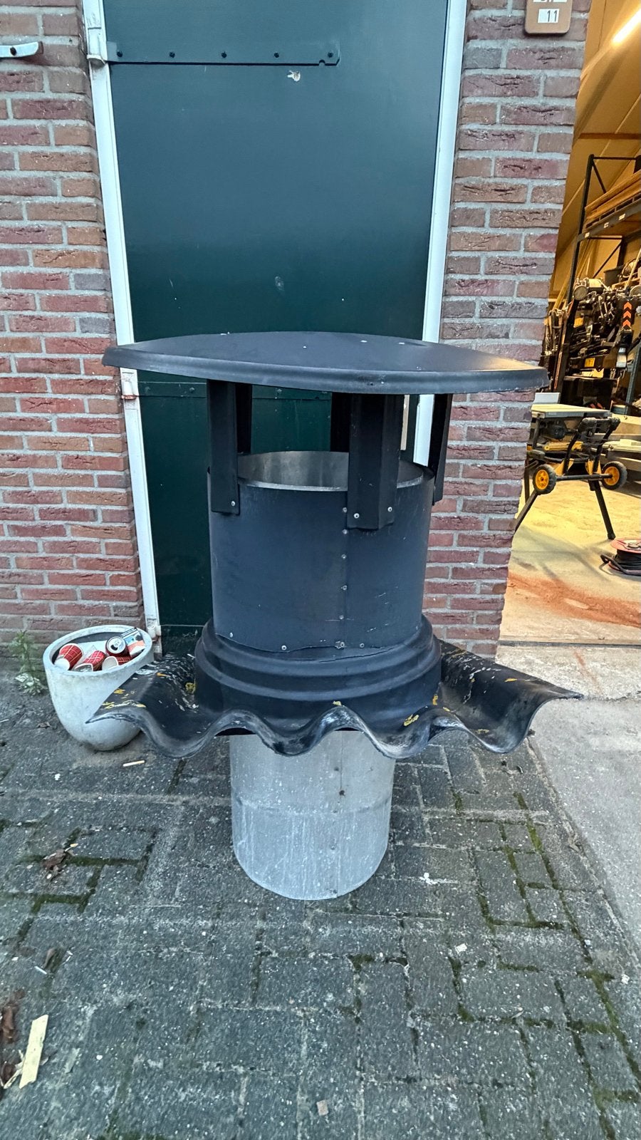 Ventelatie pijp 4 stuks voot golfplaten, Doe-het-zelf en Verbouw, Ophalen, Gebruikt, Overige typen, Aluminium