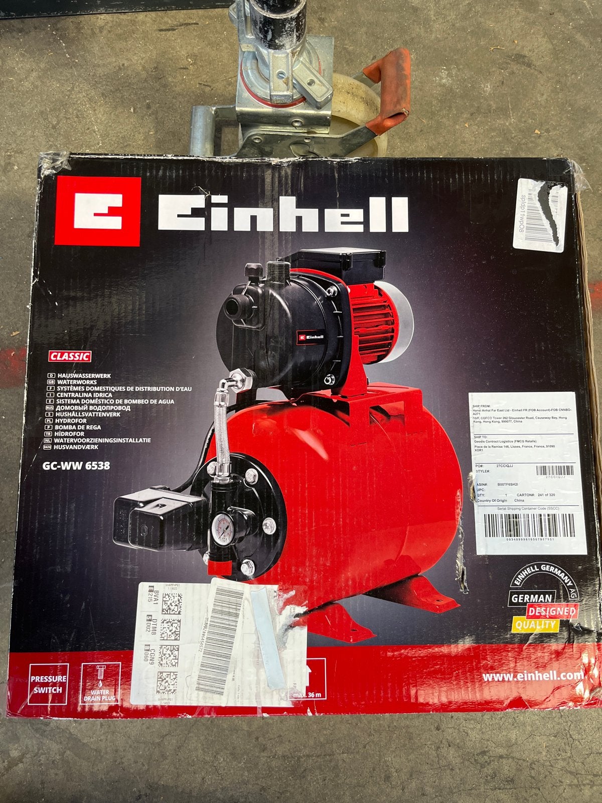 Einhell GC-WW 6538 Hydrofoorpomp - Nieuw in doos, Ophalen of Verzenden, Nieuw, Elektrisch, Hydrofoorpomp
