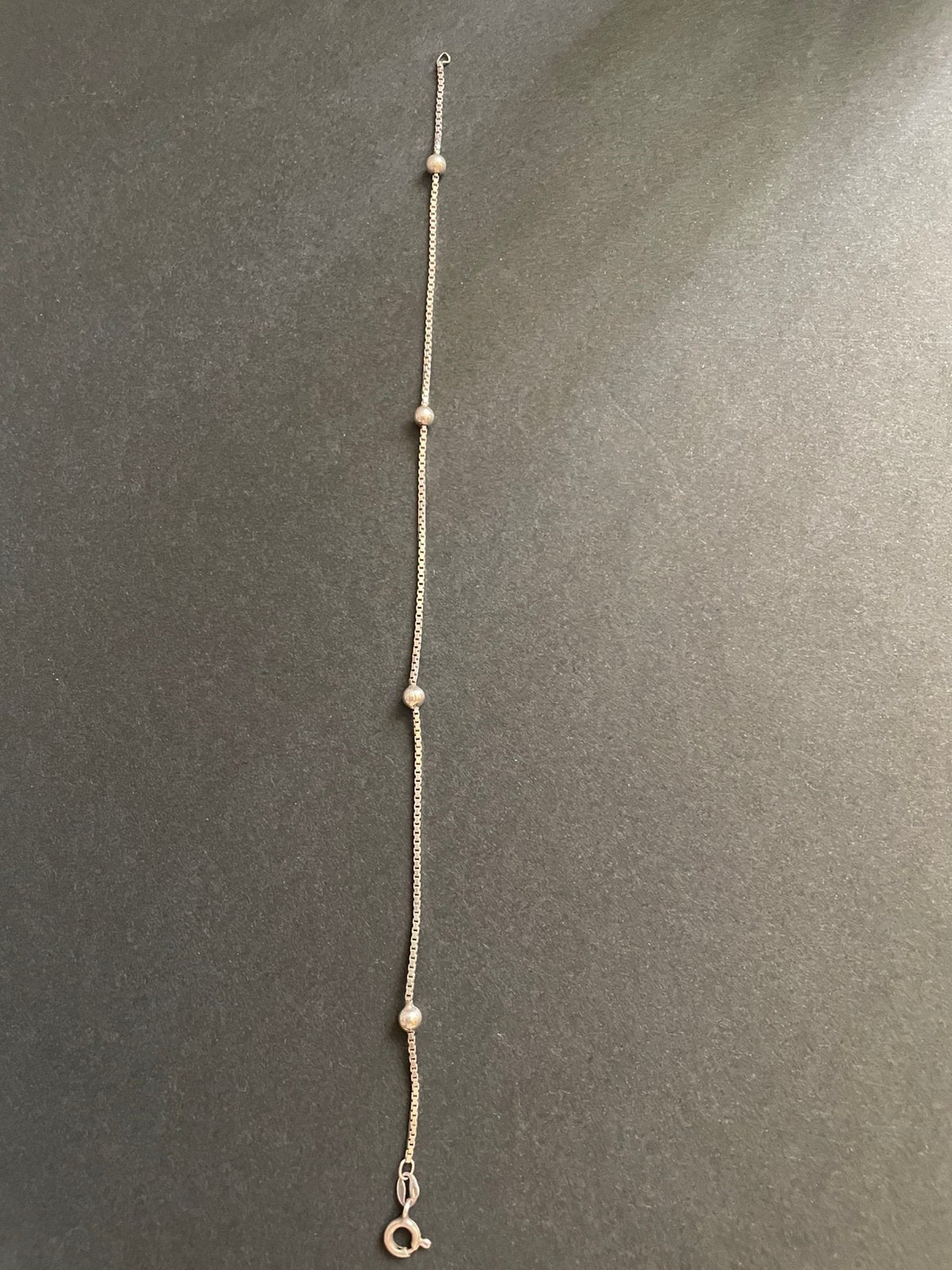 Zilveren enkelband, Ophalen of Verzenden, Zo goed als nieuw, Zilver, Zilver