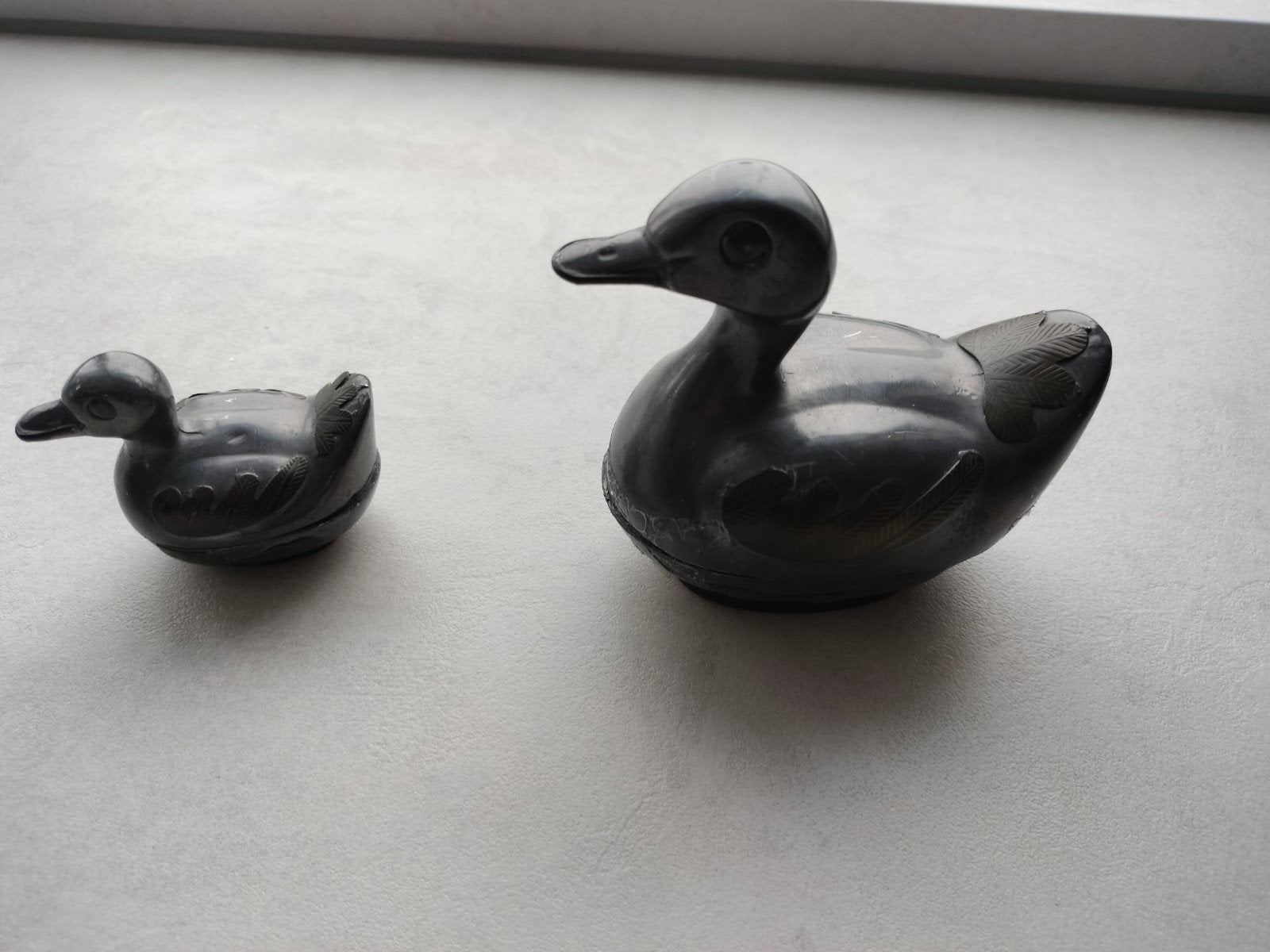 Set van 2 decoratieve eendenbeeldjes, Ophalen