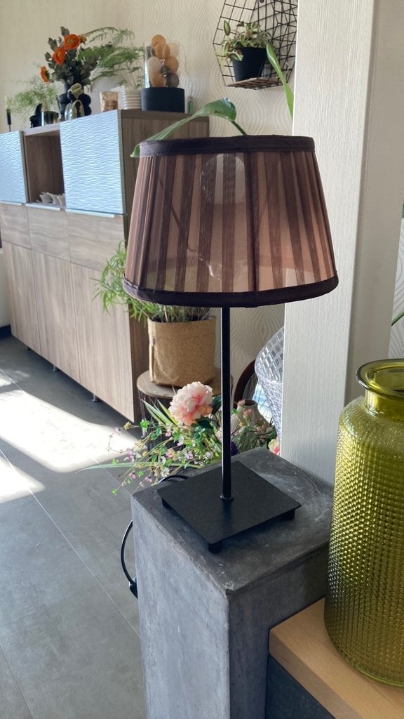 schemerlamp tafellamp, Huis en Inrichting, Gebruikt, 38 cm, Inclusief lichtbron, Metaal