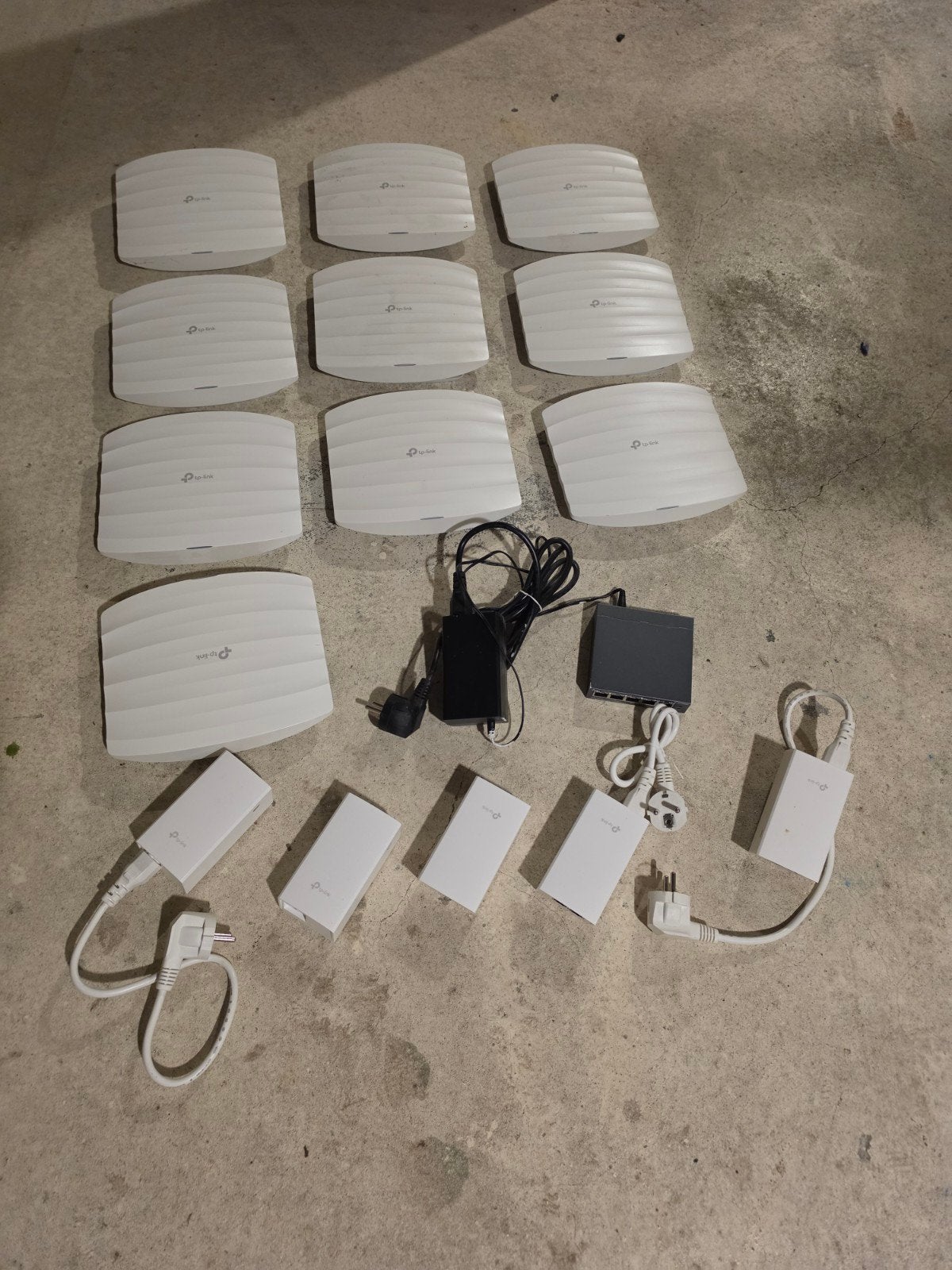 10x TP-Link Omada EAP245 Access Points met PoE en voedingen, Computers en Software, Accesspoints, Ophalen of Verzenden, Gebruikt