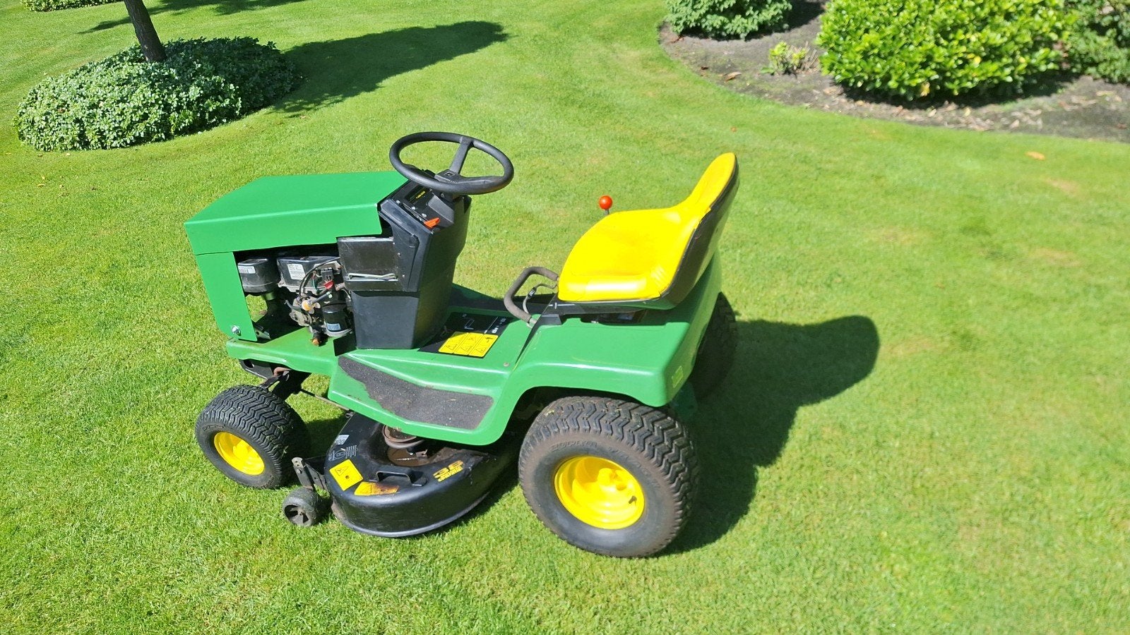 John Deere STX38 zitmaaier, Zo goed als nieuw, Versnellingen, 90 tot 120 cm, Ophalen
