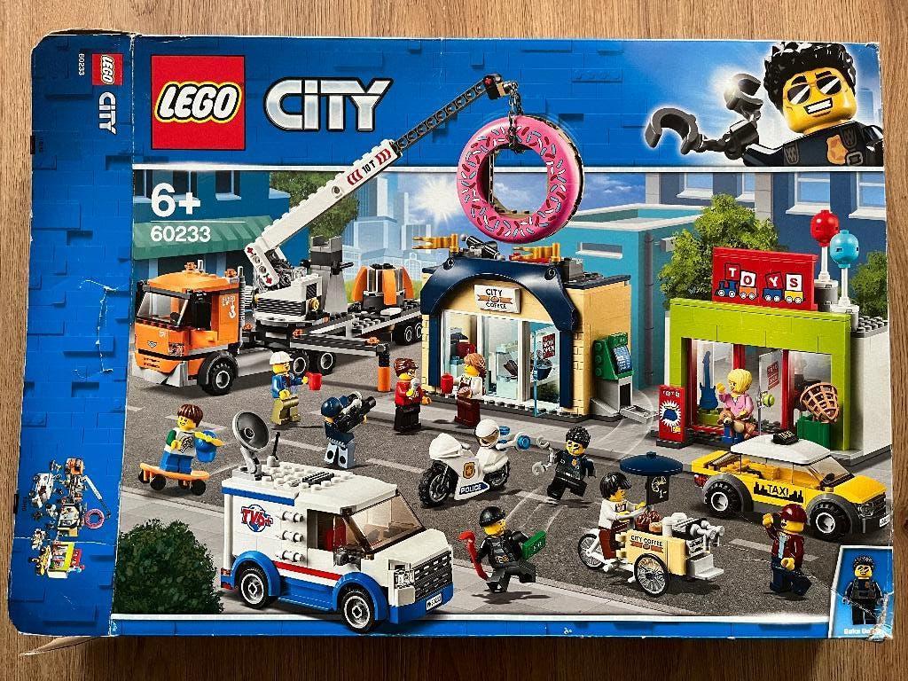 LEGO City 60233 Opening Donutwinkel – Compleet, Lego, Ophalen of Verzenden, Zo goed als nieuw, Compleet