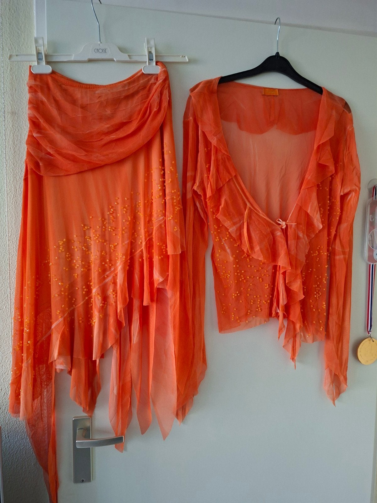 Oranje Rok en Blouse/Vest, Ophalen of Verzenden, Zo goed als nieuw