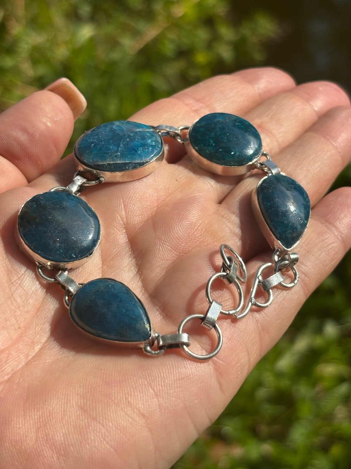Apatiet Edelsteen Armband Sieraden Edelstenen Armbanden, Overige materialen, Blauw, Nieuw, Ophalen of Verzenden