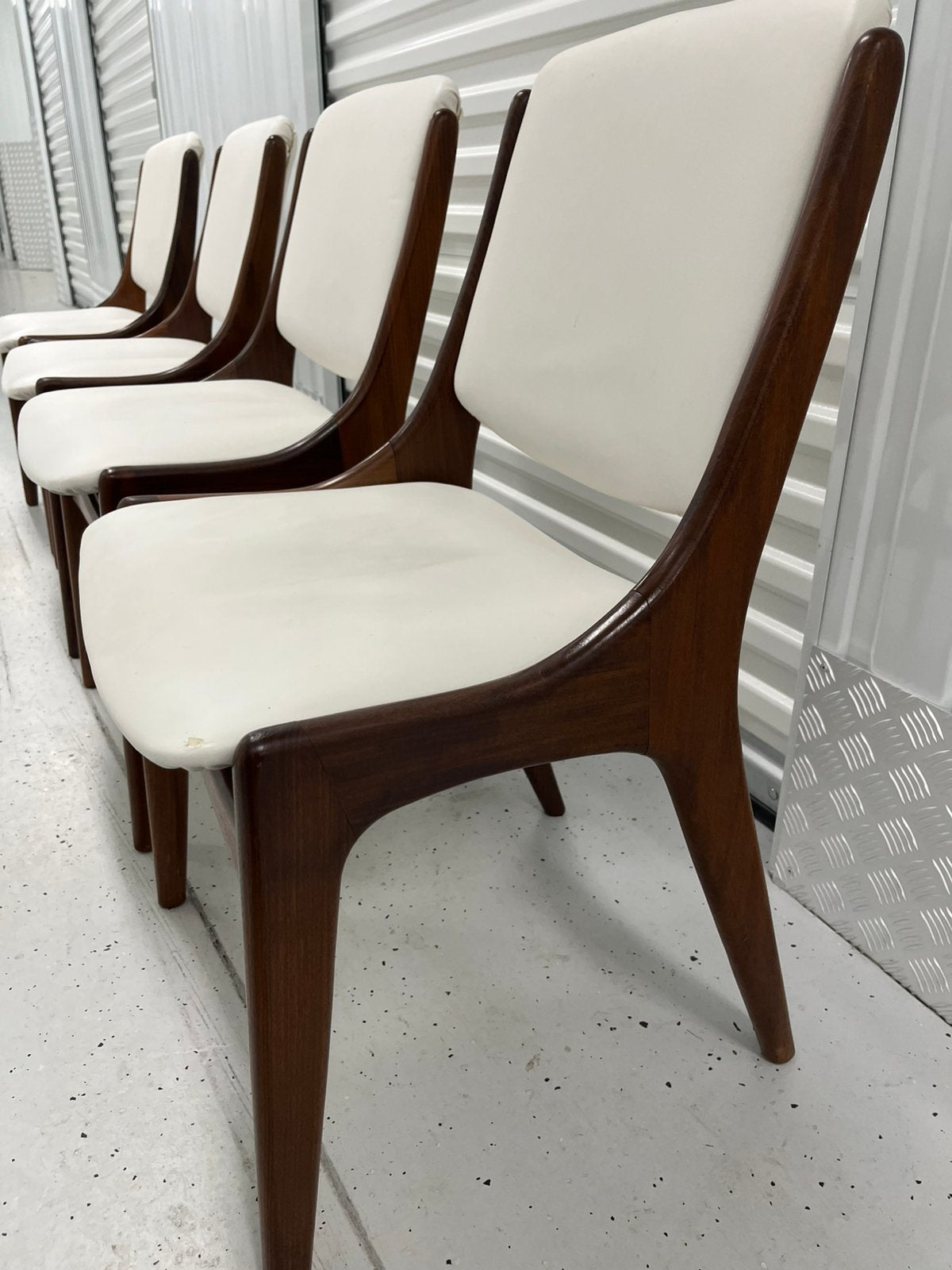 4 Mahjongg Dutch vintage design jaren 60 stoelen, Ophalen, Bruin, Vintage jaren 60 sti, Hout