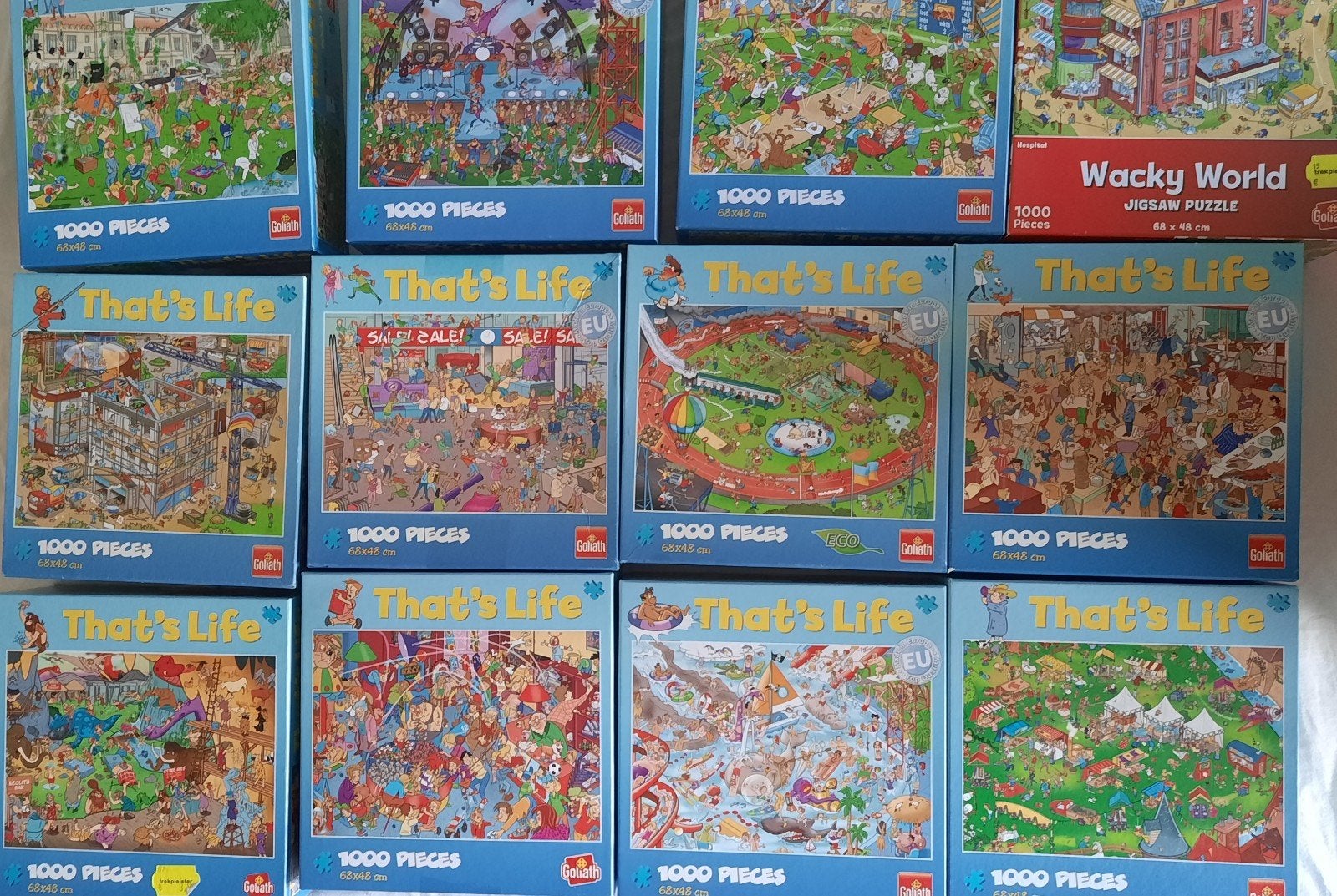 14 that's life puzzels à 1000stukjes, Ophalen of Verzenden, Zo goed als nieuw, Legpuzzel