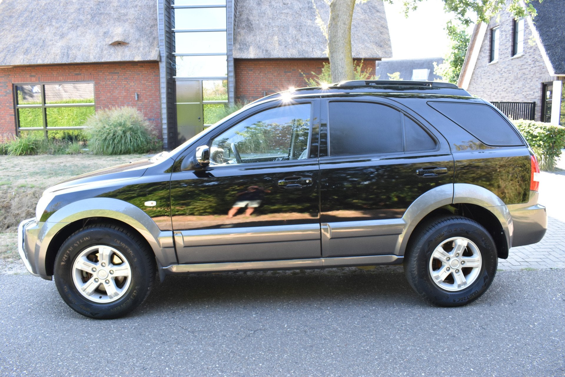 Kia Sorento 2.5 CRDI Adventure HR (bj 2006), Auto's, 4 cilinders, 2487 cc, Zwart, 2 stoelen