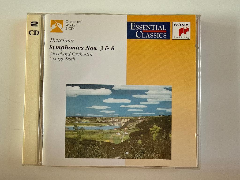 Bruckner Symphonies no. 3 & 8 George Szell, Ophalen of Verzenden, Romantiek, Zo goed als nieuw, Orkest of Ballet
