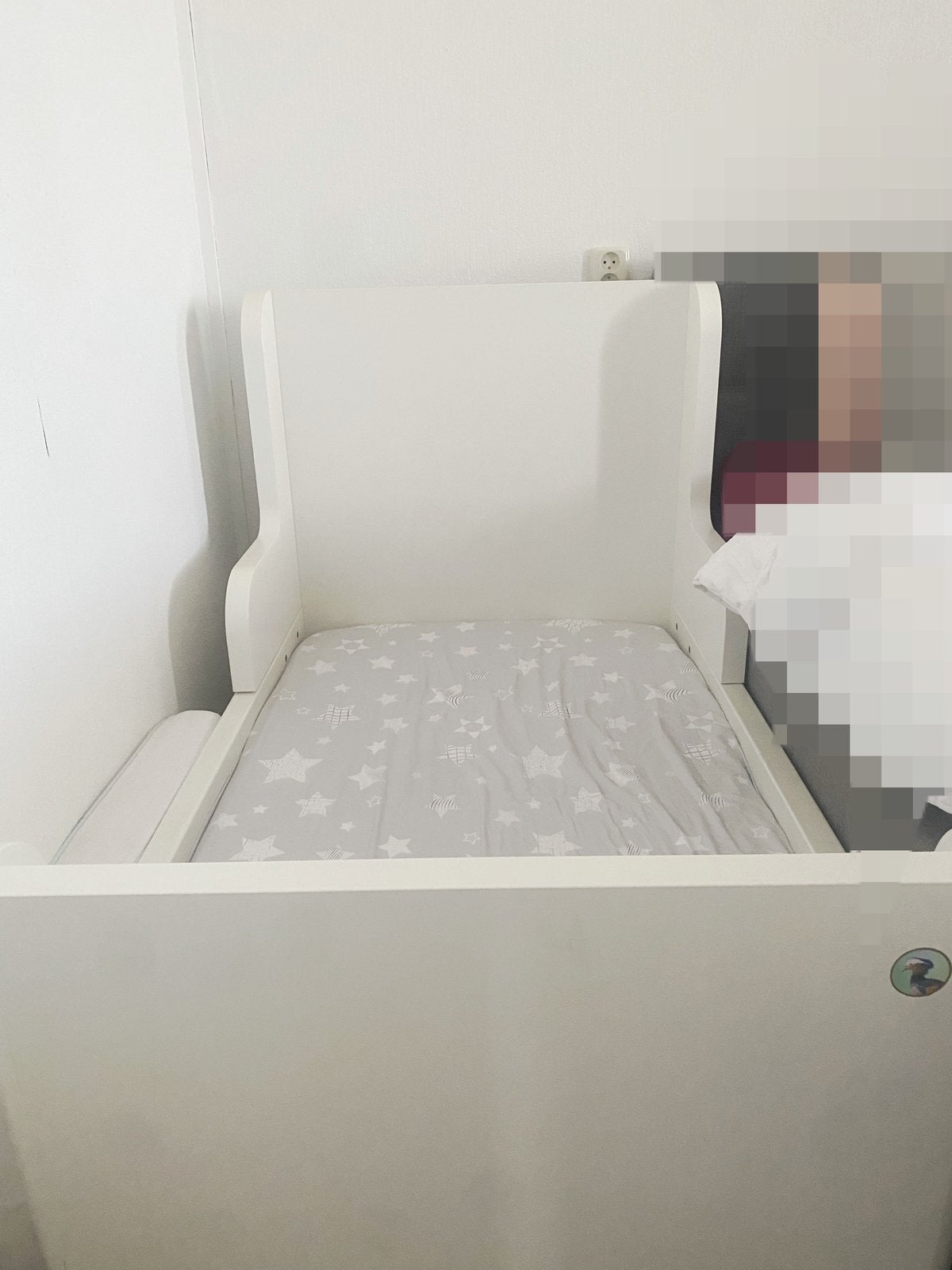 Kinder kamer, Ophalen, 90 cm, Eenpersoons, Wit
