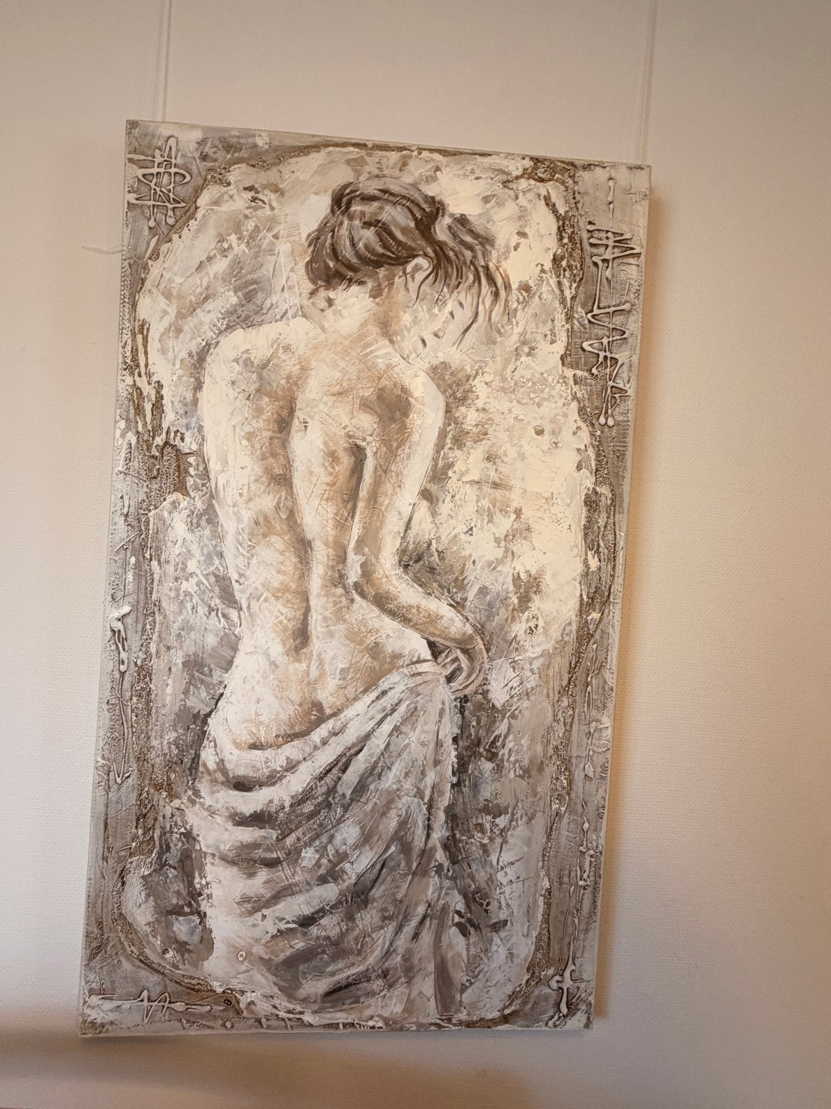 Schilderij Vrouwenfiguur - Abstracte Kunst 120x70cm, Ophalen