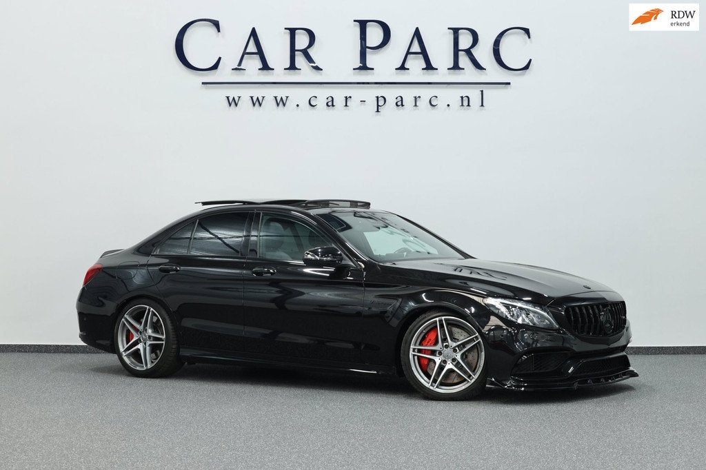 Mercedes-Benz C-klasse AMG 63 S 510+PK LED/SFEER/HUD/PANO/LE, Auto's, Automaat, Achterwielaandrijving, Gebruikt, 510 pk