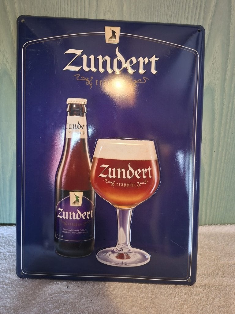 ijzeren reclame plaat Zundert trappist, Verzamelen, Merken en Reclamevoorwerpen, Ophalen of Verzenden, Nieuw, Reclamebord