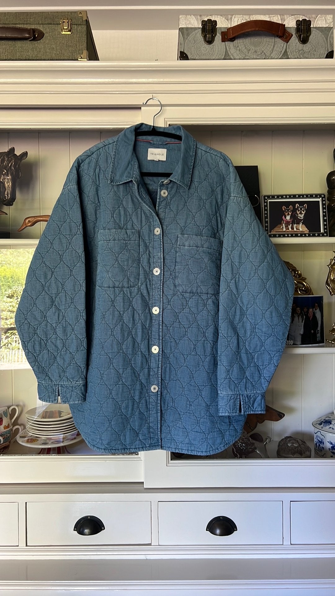 Gewatteerd spijkerjasje mt 48, Kleding | Dames, Blauw, Maat 46/48 (XL) of groter, Ophalen of Verzenden, Zo goed als nieuw