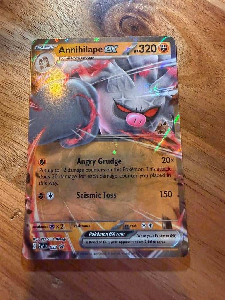 Annihilape EX Scarlet Violet promo, Ophalen of Verzenden, Zo goed als nieuw