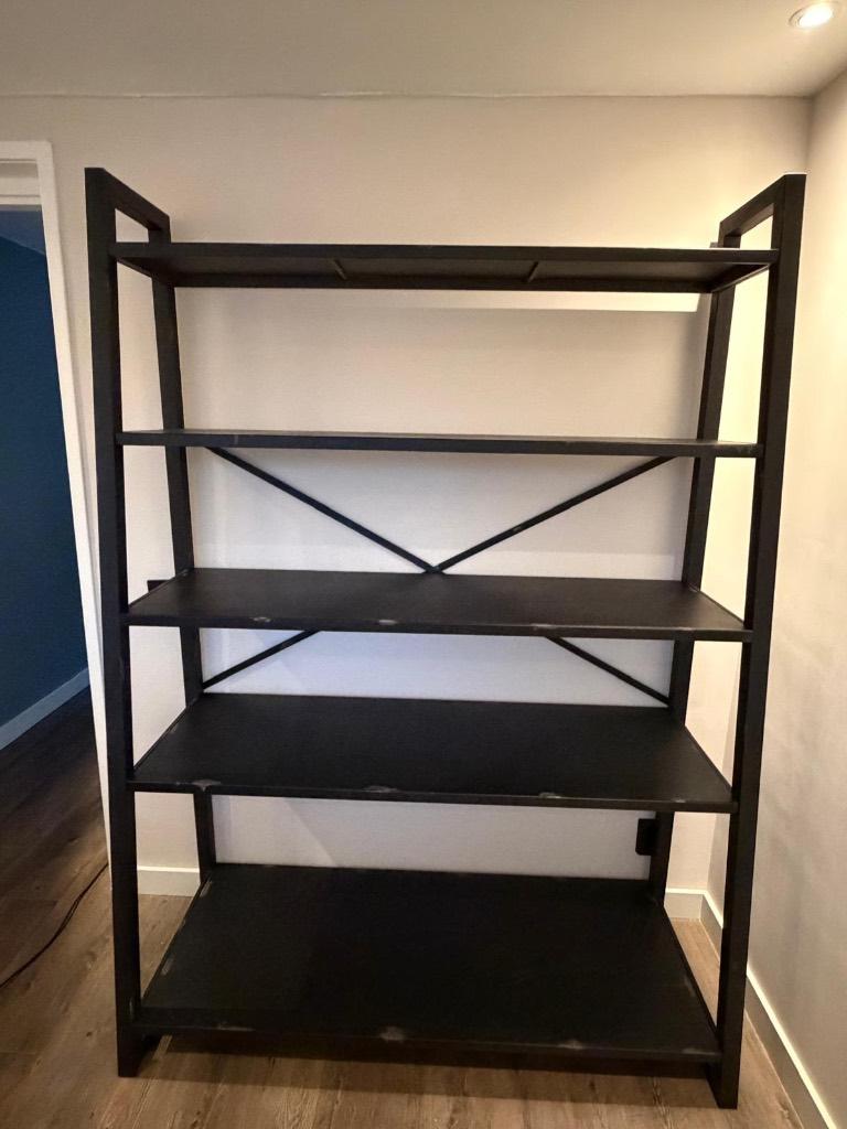 Metalen wandkast/stellingkast, Huis en Inrichting, Kasten | Stellingkasten, Ophalen, Gebruikt