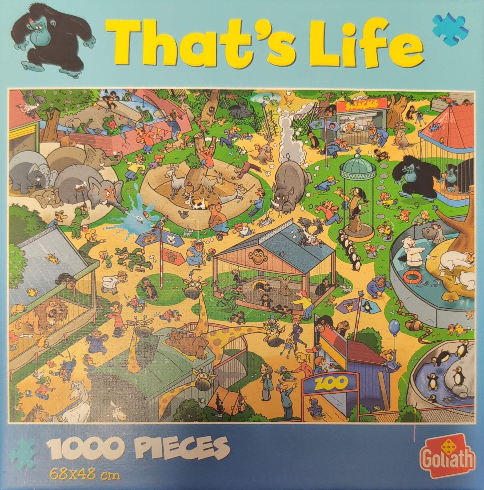 Goliath That's Life Dierentuin 1000 stukjes, Ophalen of Verzenden, 500 t/m 1500 stukjes, Nieuw, Legpuzzel