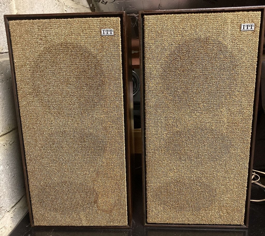 Setje vintage ITT HiFi-Klangstrahler B630, Stereo speakers, Gebruikt, Minder dan 60 watt, Ophalen