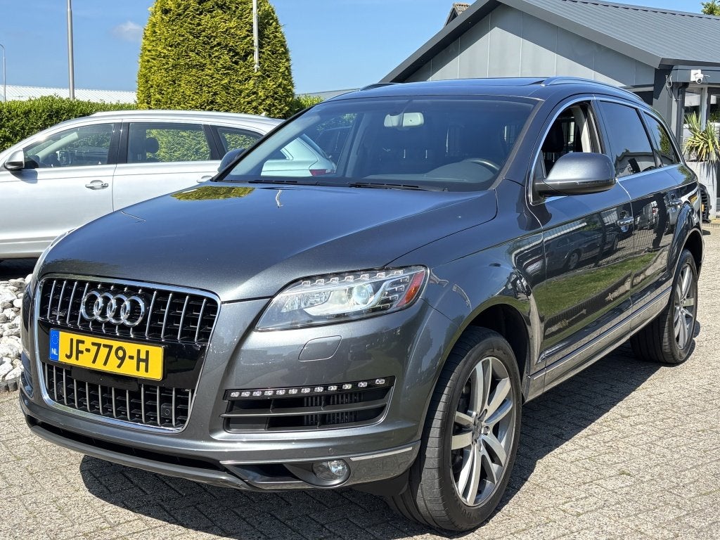 Audi Q7 3.0 TDI Prol Line 2014 Panodak Daytona 7-Persoons, Automaat, Euro 5, Gebruikt, Zwart