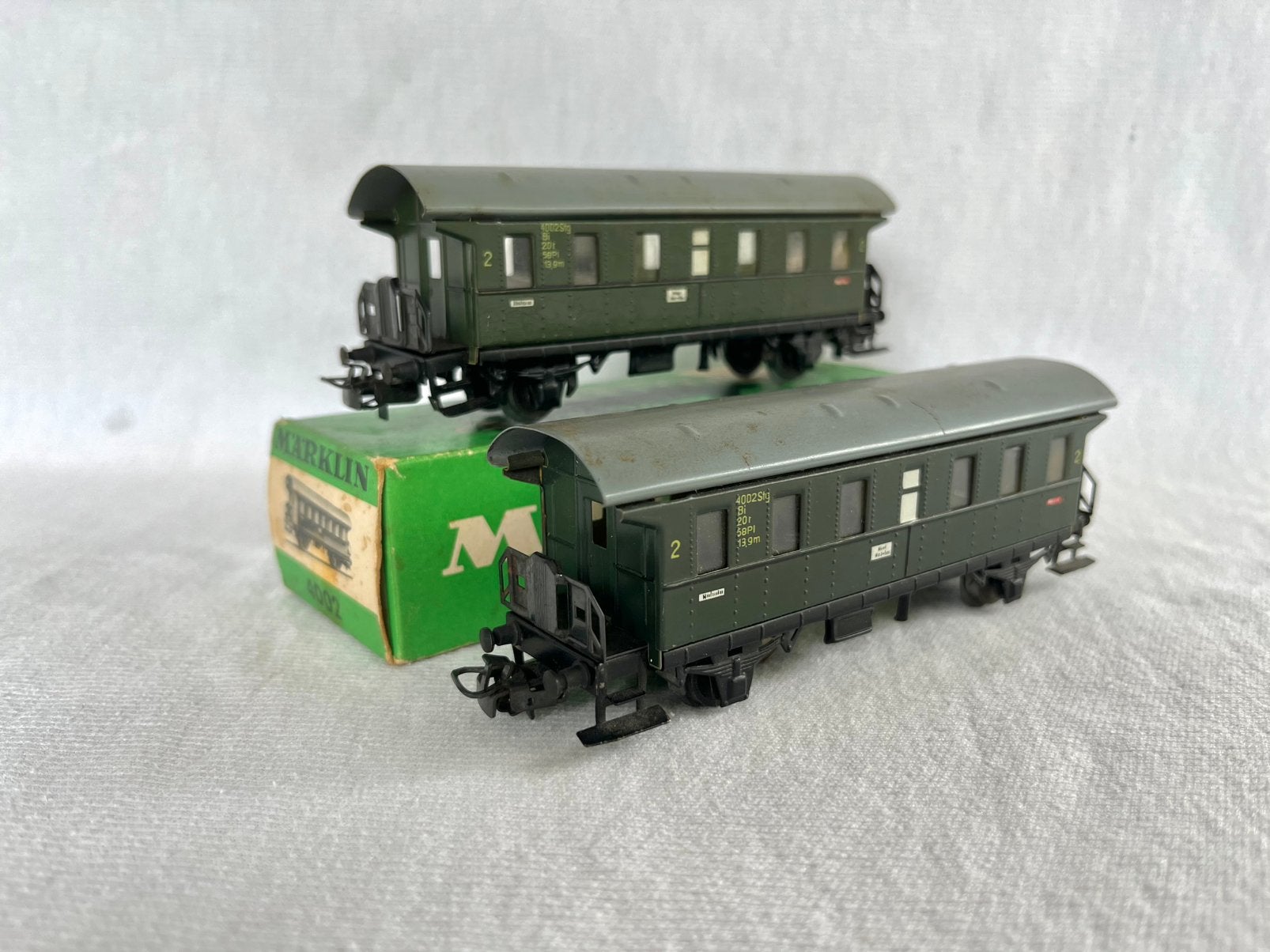 2x Marklin 4002 DB Donderbussen H0, Wisselstroom, Gebruikt, Wagon, Ophalen of Verzenden