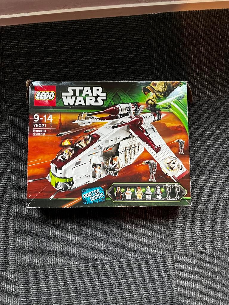 Lego 75021 star wars Republic Gunship (mist Obi-Wan), Ophalen of Verzenden, Gebruikt, Complete set, Lego