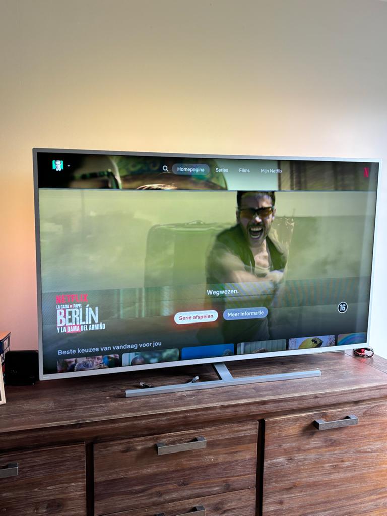 Philips The One 58 inch Ambilight TV - Defect, Audio, Tv en Foto, Televisies, Ophalen, Philips, LED, 4k (UHD)
