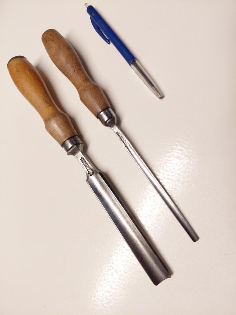 Mooie set gutsen, beitels van G Schliefer 6 en 18mm, Ophalen of Verzenden