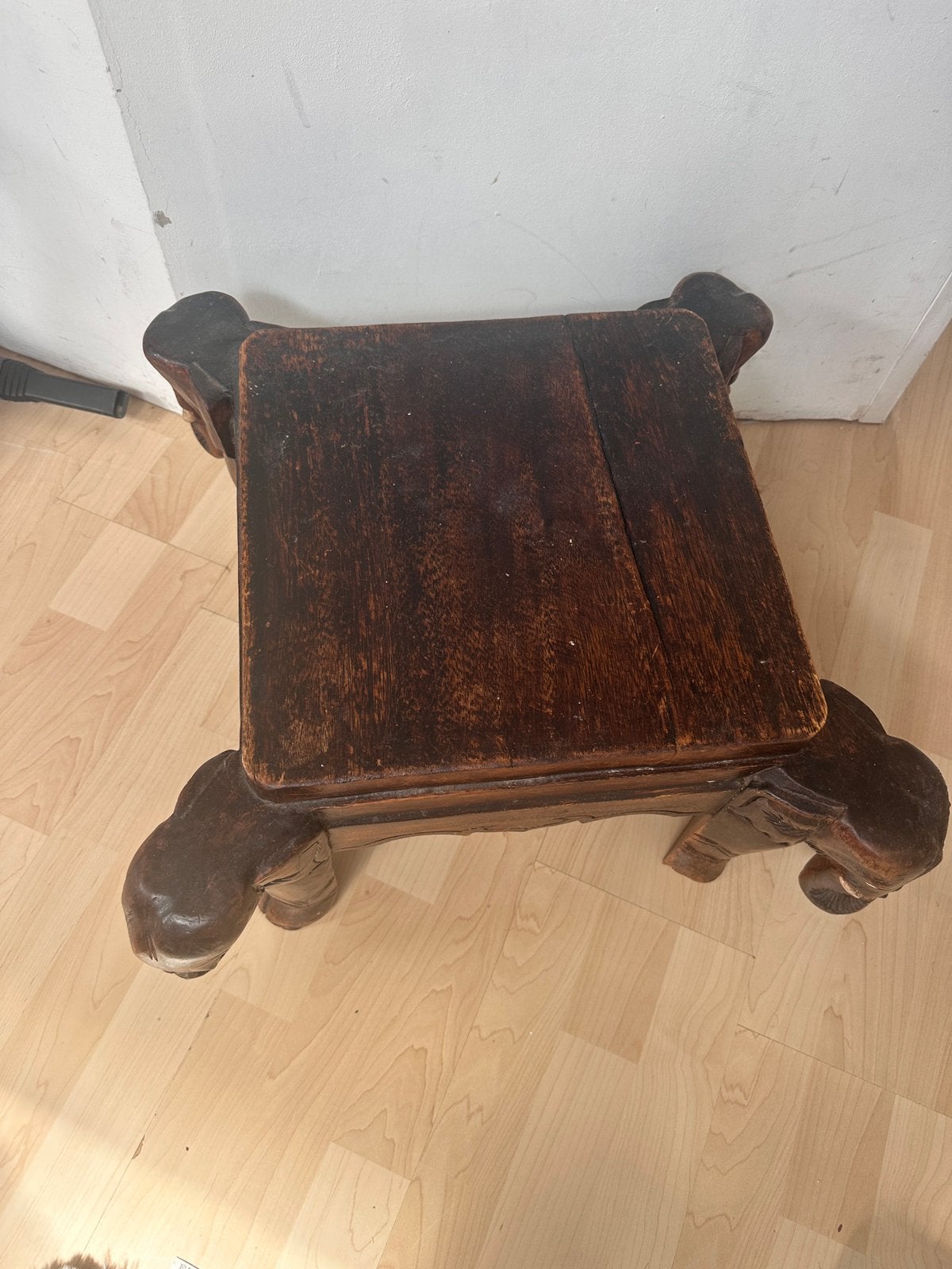 Houten olifant bijzettafel, Ophalen of Verzenden