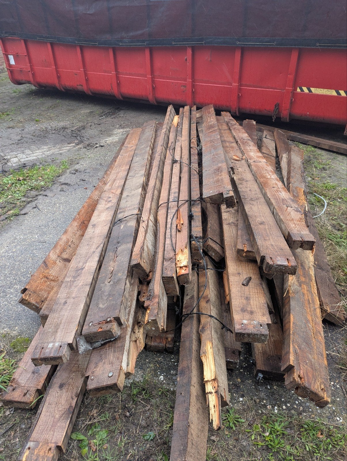 Gebruikte houten balken, Ophalen, Gebruikt, Balk, Overige houtsoorten