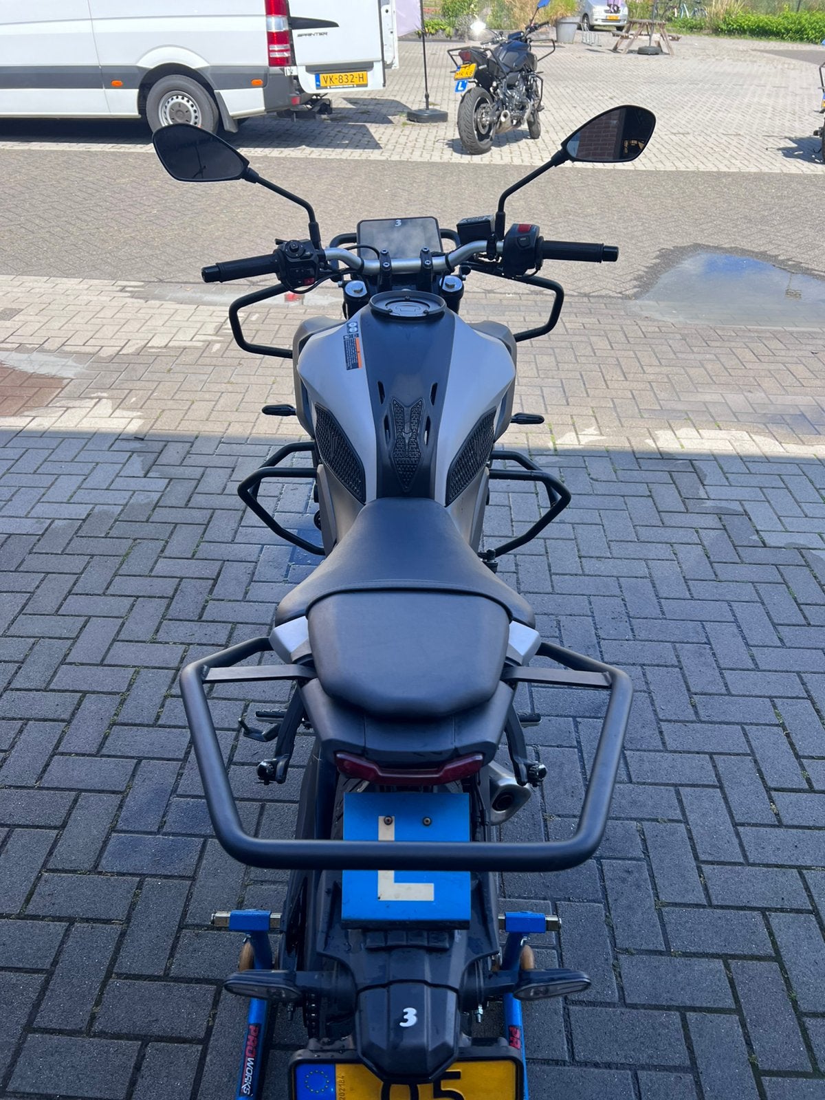 Yamaha MT07 2025 rijschool 3 delig valbeugel set, Ophalen of Verzenden, Gebruikt