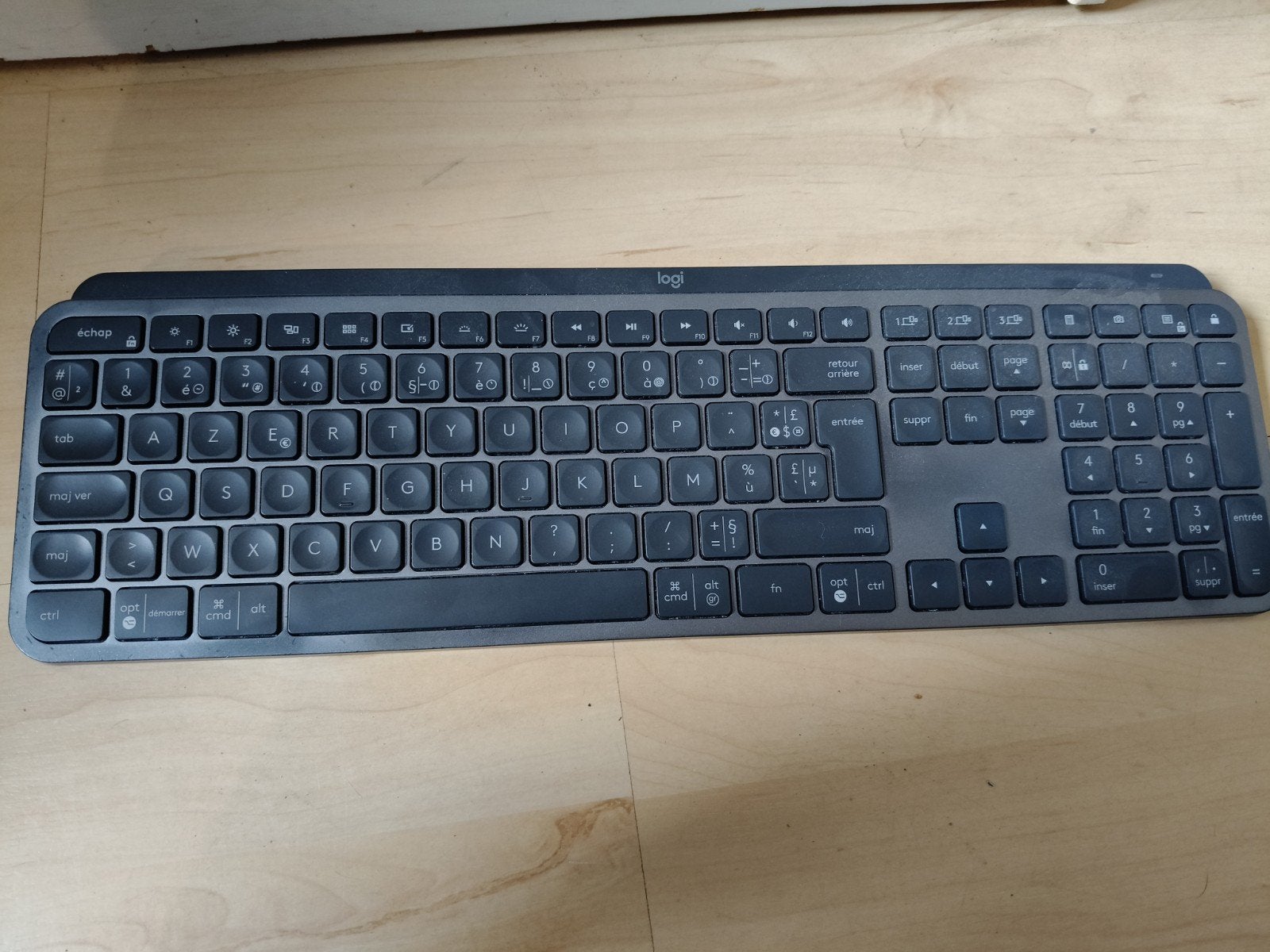 Logitech mx keys ( Draadloos/bluetooth toetsenbord ), Multimediatoetsen, Logitech, Azerty, Ophalen of Verzenden