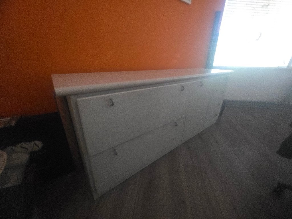 Witte Dressoir, Ophalen, Gebruikt, Met deur(en), 150 tot 200 cm
