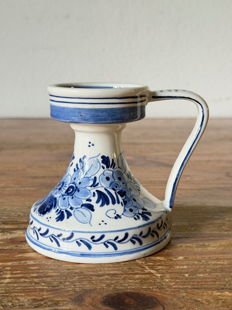 Kandelaar / blaker - Delfts Blauw Aardewerk - Handwerk, Ophalen of Verzenden, Keramiek of Aardewerk