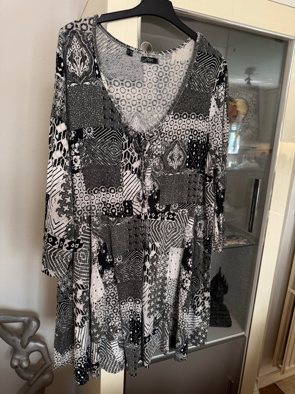 BPC Tuniek/Jurk met Patchwork Print - Maat 48/50, Ophalen of Verzenden, Zo goed als nieuw, Meerkleurig, Jurk